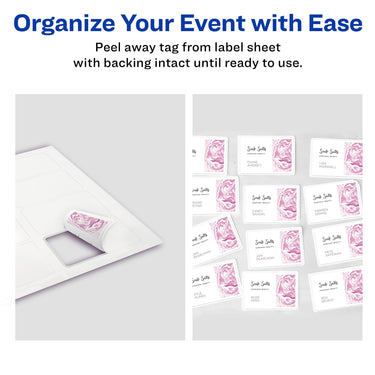 Avery Flexible Printable Name Tags, 2-1/3